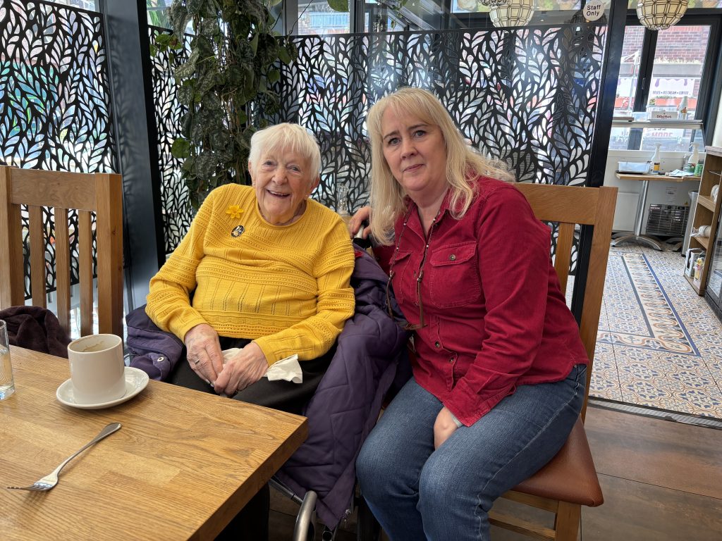 PA Bobbie and her client where she took her to an appointment.