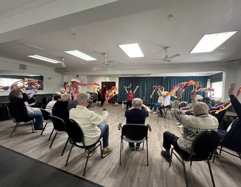 Memory Cafe thame - dancing in their seats