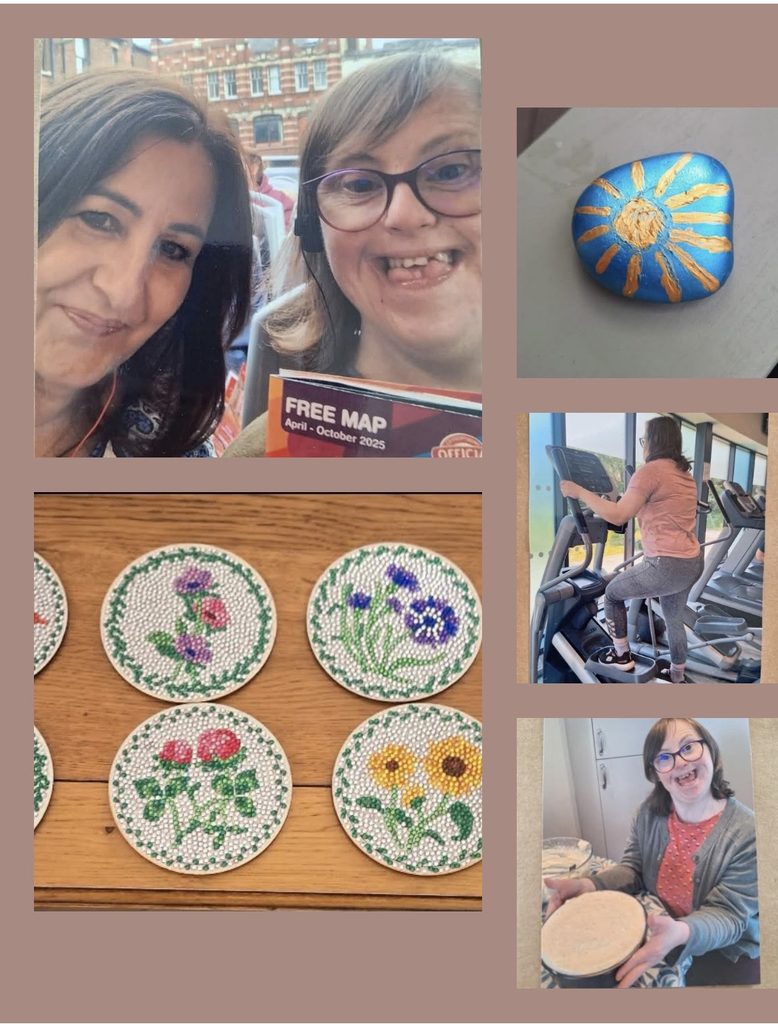 Hub Care Support Personal Assistant Jo enjoying activities with a client